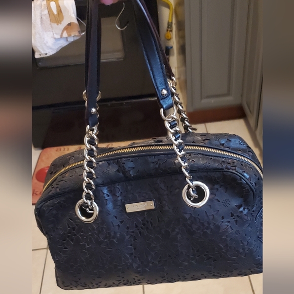 Kate Spade Sunflower Perforated Leather Rare Handbag/Shoulderbag EUC - Picture 9 of 17